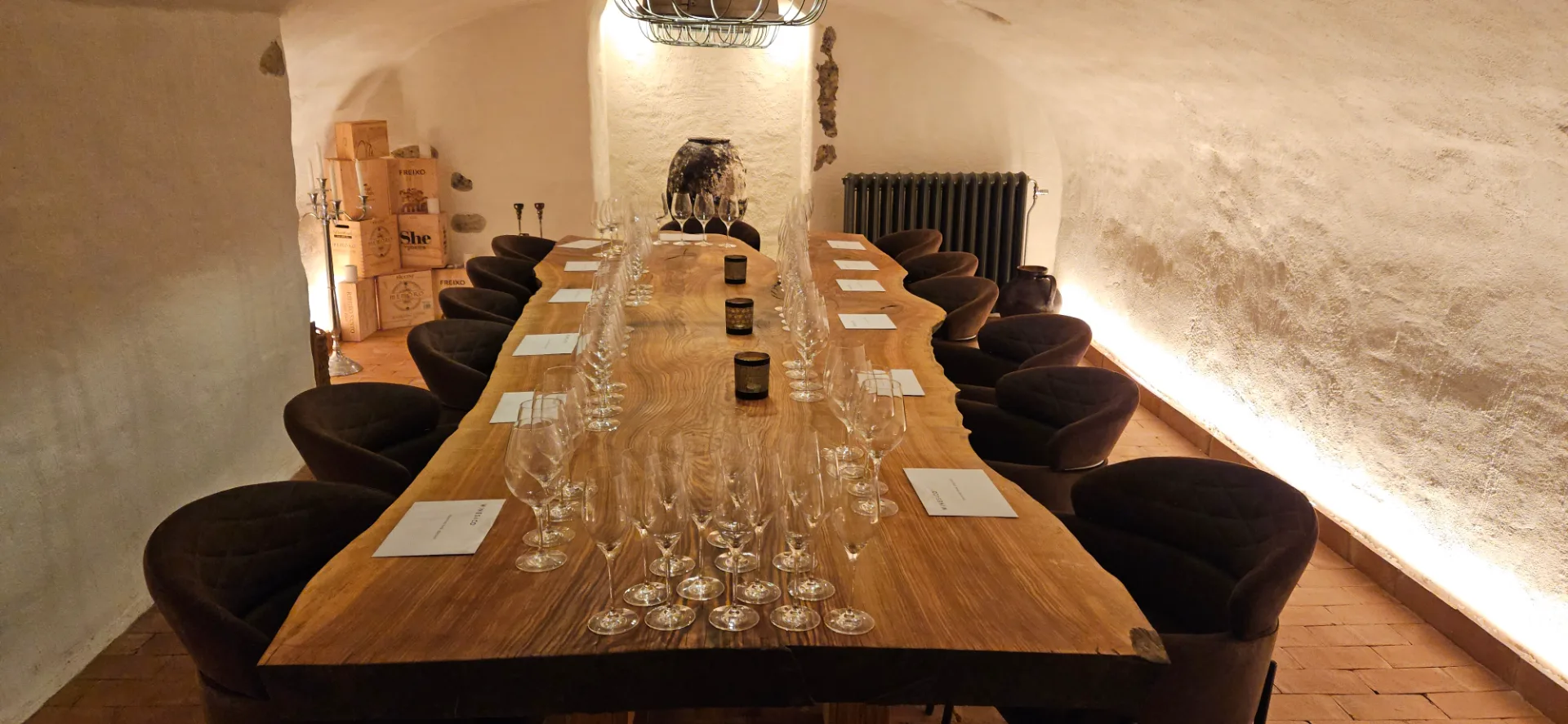 Elegant dukat bord för privat event